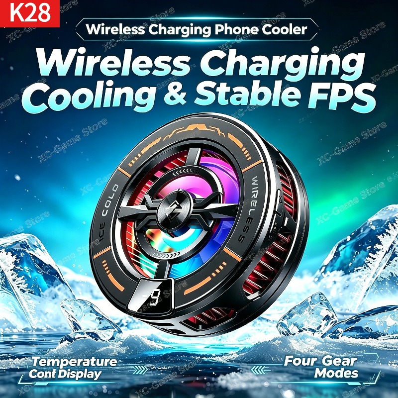 Gaming Accessories For Phone - مبرد هاتف مغناطيسي K28 مع شاحن