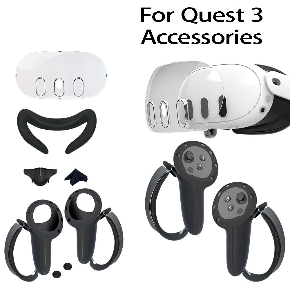 Controller Grip Cover - مجموعة ملحقات شاملة لـ Meta Quest