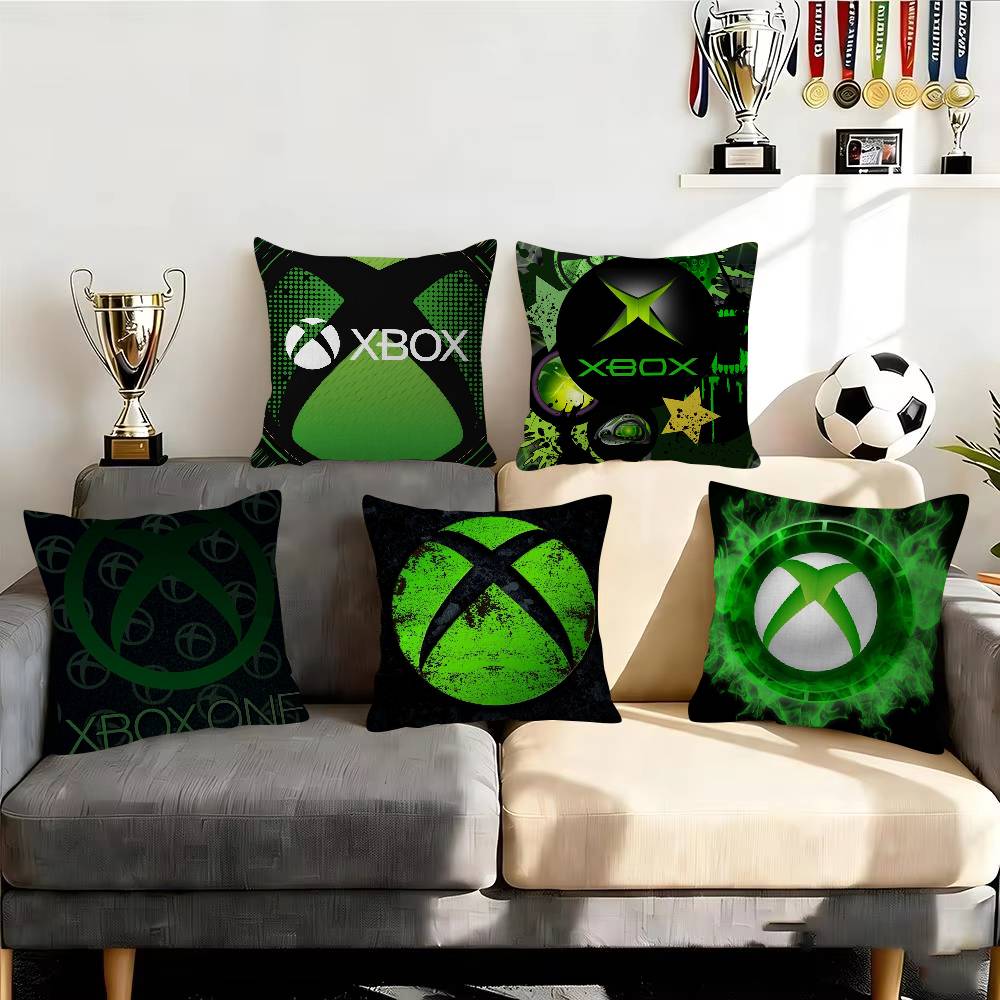 Gaming Accessories Shop - وسادة زخرفية مربعة من البوليستر مطبوعة