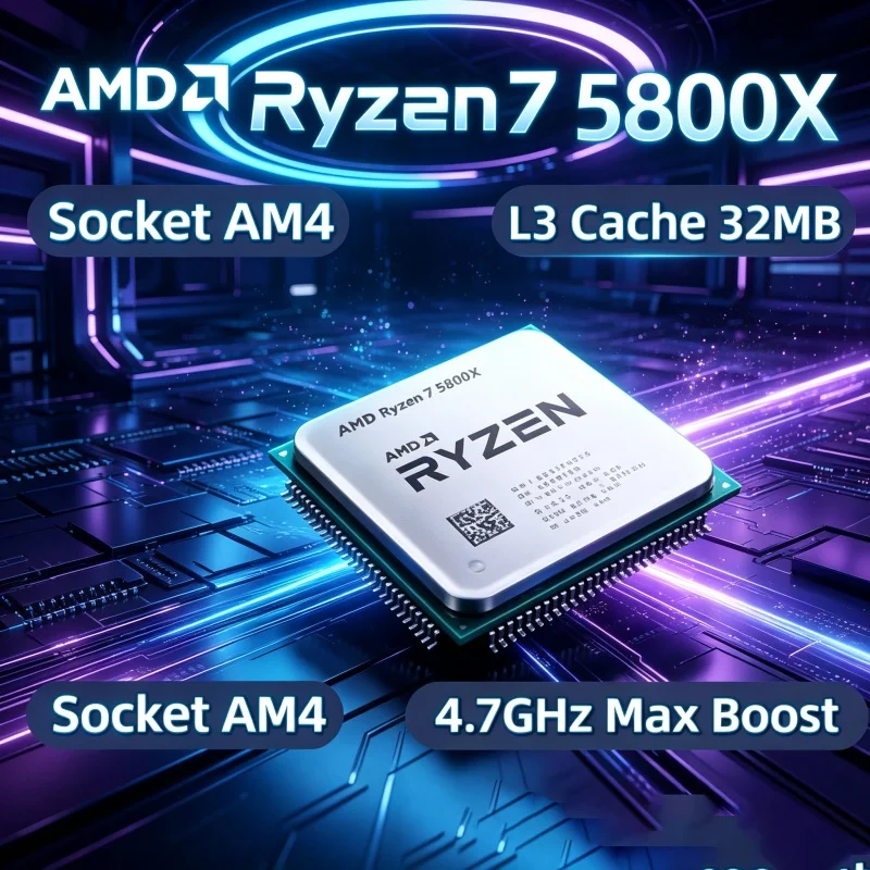 Amd Cpu Ryzen 7 - معالج AMD Ryzen 7 5800X لترقية