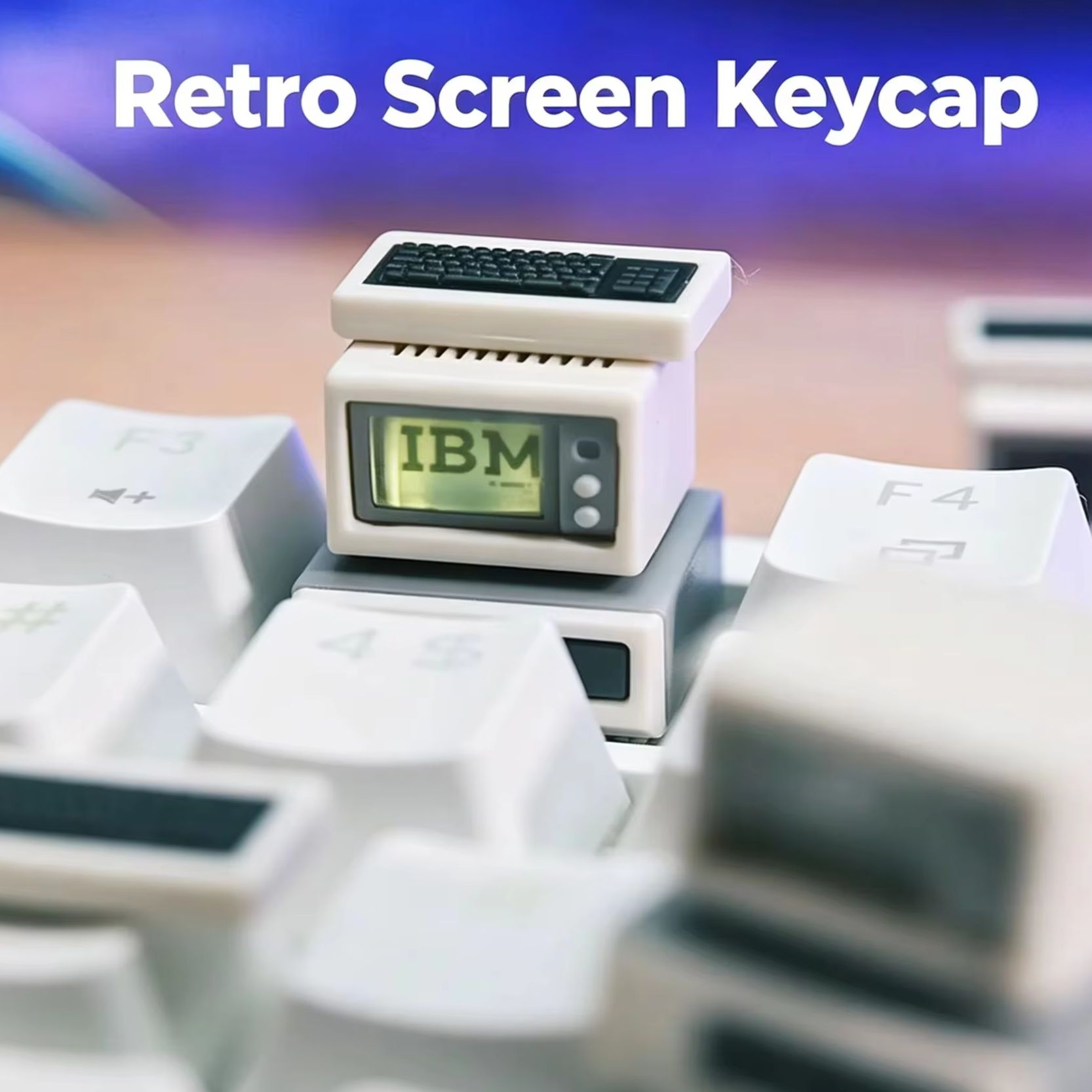 Gaming Accessories Retro - غطاء مفتاح كمبيوتر بإضاءة خلفية بتصميم