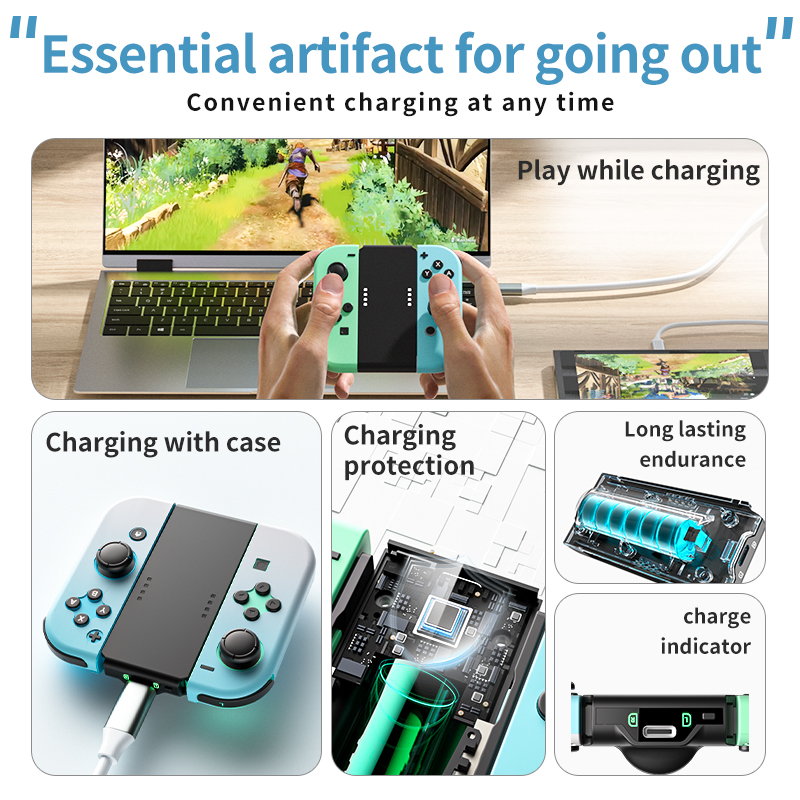 مقبض شحن محمول AOLION لوحدة تح - مراجعة Gaming Accessories Nintendo Switch وسعره