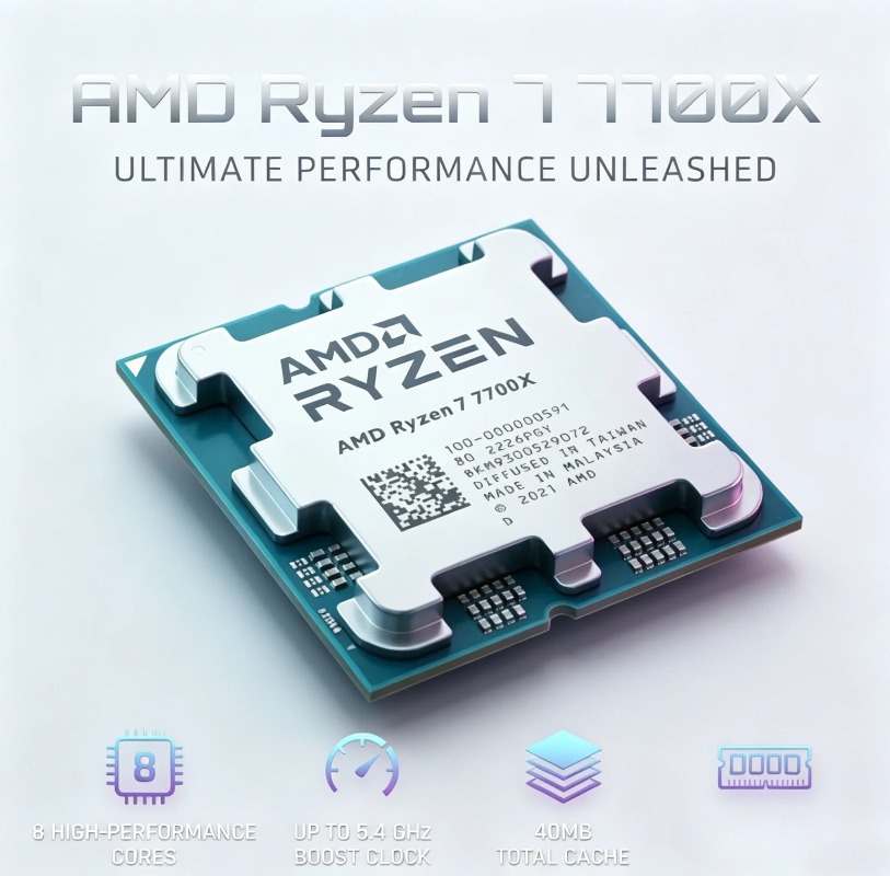 معالج AMD Ryzen 7 7700X R7 770 - مراجعة Amd Cpu Ryzen 7 وسعره