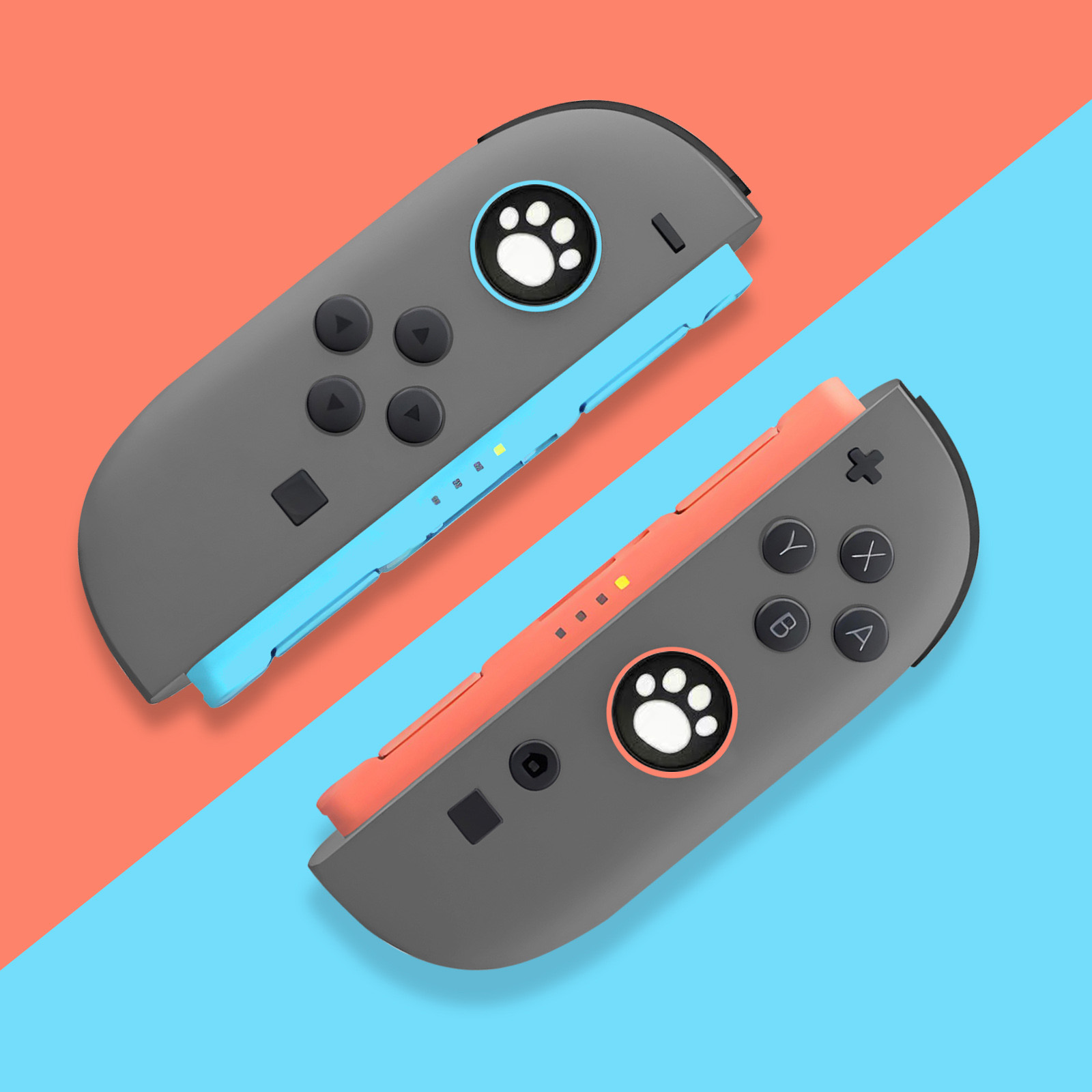 4 قطعة لطيف القط مخلب سيليكون  - مراجعة Gaming Accessories Nintendo Switch وسعره